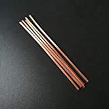 5PC 153x3x0.6mm 23 Gauge - Copper, Brass, Nickel Silver Bezel Strip Craft Inlay (Copper)