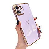 LUTTY Compatible with iPhone 11 Case Cute Luxury Cover for Women, [Military-Grade Camera Protection & Shockproof Reinforced Corners ] Soft TPU Bumper Cover Cases (6.1 inch) -Candy Purple