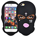 VERYLULU Case for iPhone 11 6.1" (2019) Goon Thug Life 3D Cute Cartoon Big Eyes Woman Face Masked Teared Girls Jesus Christian Cross Soft Silicone Phone Protective Shockproof Coque Cover Case