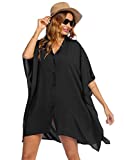 Ekouaer Cover Up for Women Plus Size Swimsuit Beach Coverups Swim Pool Cover Up,X-Large