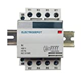 50 Amp 4 Pole Contactor Normally Open (N/O) 120V Coil, 32A Motor, IEC 63A, 60A DIN