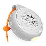 Portable Sound Machine, White Noise Machine with Night Light for Baby & Adults by COMSYNC, Sleep Soothers with 12 Soothing Sounds for Stroller or Car Seat , Rechargeable, Child Lock & Timer