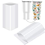 8x12 Inch Sublimation Shrink Wrap Sleeves, 60 Pcs White Sublimation Shrink Wrap for Tumblers, Mugs, Cups and More