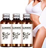 3Pcs Belly Off Herbal Slimming Massage Oil,Natural Lymphatic Drainage Oil Fat Burning Cream for Belly,Slimming Shaping Essential Oil Used for Legs Abdomen Arms Buttocks