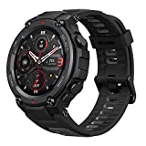 Amazfit T-Rex Pro Smart Watch for Men Rugged Outdoor GPS Fitness Watch, 15 Military Standard Certified, 100+ Sports Modes, 10 ATM Water-Resistant, 18 Day Battery Life, Blood Oxygen Monitor, Black