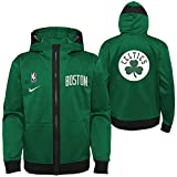 Nike NBA Boys Youth Pull Overtlight Lightweight Hooded Full Zip Jacket, Boston Celtics, Medium (10-12)