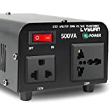 Yinleader 500W Voltage Transformer Power Converter(220V to 110V, 110V to 220V) Step Up/Down Converter 110/120 Volt - 220/240 Volt