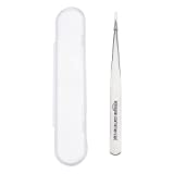 AmazonCommercial Stainless Steel Non-Magnetic Precision Tweezers with Very Fine Point Tips for Microelectronics Applications, 4-3/4" Length