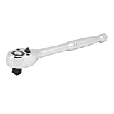 Neiko 03103A 1/2 Inch Ratchet Wrench, 72-Tooth Reversible Ratchet, Quick Release 1/2 Drive Ratchet, 10 Inch Oval Head Socket Wrench, CR-V Steel Rachet Wrench