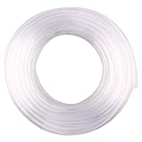 DERPIPE Clear Vinyl Tubing – 1/4'' ID 3/8'' OD PVC Tube Food Grade Flexible Plastic Pipe Hose for Homebrewing, Siphon Pump 30.5 Meters(100ft) Length