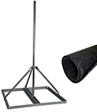 EZ NP-60-200 Non-Penetrating Roof Mount with 2" x 53" Mast Bundle with Rubber Roof Mat