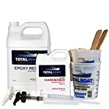 TotalBoat 5:1 Epoxy Resin Kit (Quart, Slow Hardener), Marine Grade Epoxy for Fiberglass and Wood Boat Building and Repair