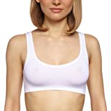 Hanro Women's Touch Feeling Crop Top Bra, White, Medium