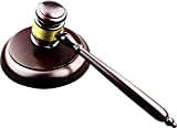 Apexstone Wooden Gavel and Block for Lawyer Judge Auction Sale
