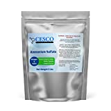 Cesco Solutions Ammonium Sulfate Fertilizer 5lb Bag – 21% Nitrogen 21-0-0 Fertilizer for Lawns, Plants, Fruits and Vegetables, Water Soluble Fertilizer for Alkaline soils. Sturdy Resealable Bag