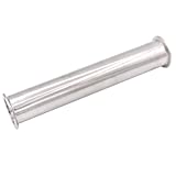 DERNORD Sanitary Spool Tube with Clamp Ends,Stainless Steel 304 Seamless Round Tubing With 2 inch Tri Clamp 64MM Ferrule Flange (Tube Length: 12 Inch / 305MM)