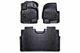 Rough Country Floor Liners for 2015-2021 F150 SuperCrew - M-51512, Black