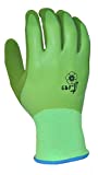 G & F Products G & F 1537M-6 6 PAIR PACK Aqua Gardening women's Gloves with Double Microfoam Latex Water Resistant Palm Women's Medium Size