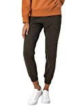 AJISAI Women’s Joggers Pants Drawstring Running Sweatpants with Pockets Lounge Wear Olive Small