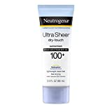 Neutrogena Ultra Sheer Dry-Touch Water Resistant and Non-Greasy Sunscreen Lotion with Broad Spectrum SPF 100+, 3 Fl Oz (Pack of 1)