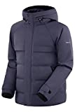 Orolay Men's Puffer Down Jacket Winter Bubble Coat with Adjustable Hood Night Sky L