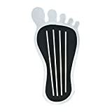 United Pacific S1020 Chrome 9-inch Barefoot Shape Gas Pedal Cover, All Metal Construction, Accelerator Pad Cover  ONE Foot Pedal Cover