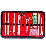 SurgicalOnline 11 pcs Anatomy Student Dissection Kit Biology Lab Anatomy Medical Student Dissecting Dissection Kit Set with Scalpel