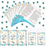 122 Pieces Starfish Story Mini Keepsake Appreciation Notecards Catalog Envelopes and Starfish Turquoise Beads Starfish Folded Notecard for Teacher Mentor Students to Show Appreciation (Elegant Style)