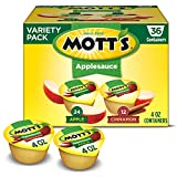 Mott's Apple & Cinnamon Variety Pack Applesauce, 4 Ounce Cup, 36 Count