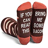 If You Can Read This - Funny Socks Novelty Gift For Men, Women and Teens (Bacon)