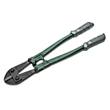 SATA Heavy-Duty 18-Inch Bolt Cutters with Alloy Steel Jaws, a Center Cut Jaw Style, and Green Ergonomic Nonslip Handles - ST93504U