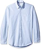 Amazon Essentials Men's Regular-Fit Long-Sleeve Solid Pocket Oxford Shirt, Blue, X-Large