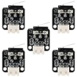 3D Printer Part End Stop Limit Switch，5 Pcs Micro Mechanical Switch 3 Pin Compatible with CNC RAMPS 1.4 RepRap 3D Printer CR-10 10S,S4,S5,Ender 3/Ender 3 Pro/Ender 3 V2 by GUBCUB