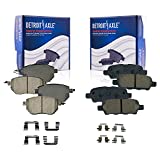 Detroit Axle - Front and Rear Brake Pads Replacement for Infiniti FX35 FX45 Nissan Altima SE-R Maxima Murano - 4pc Set