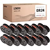 LEMERO Compatible Ribbon Replacement for GR24 BR Sharp El 1197piii Ribbon Calculator Compatible Spool to use with Nukote BR80c 11216 Sharp El 1197 P III Dataproducts R3027 (Black and Red, 12 Pack)