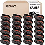 ZIPRINT 24Pack GR24BR Sharp El 1197piii Ribbon Calculator Compatible Spool for Nukote Br80c Gr24 11216 R3027 Epcbr Ink Ribbons El 1197 P, El 1197 P Ii, El 1630 (Black and Red)