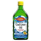 Carlson - Cod Liver Oil, 1100 mg Omega-3s, Liquid Fish Oil Supplement, Wild-Caught Norwegian Arctic Cod-Liver Oil, Sustainably Sourced Nordic Fish Oil Liquid, Lemon, 500 ml