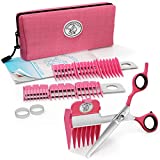 Scaredy Cut Silent Pet Grooming Kit for Dog, Cat and all Pet Grooming - A Quiet Alternative to Electric Clippers for Sensitive Pets (Right-Handed Pink)