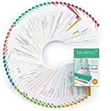 Trobing Nursing Badge Reference Cards, 93 Nursing Cheat Sheets, Nursing School Essentials Set, General Med, Medical Spanish, OB/Pediatrics and Respiratory, Perfect for a Nurse, LPN, or Student