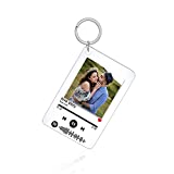Personalized Scannable Music Spotify Code Keychain Custom Your Music Song Keyring Acrylic Spotify Keychain (style 2)