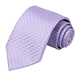 KissTies Purple Tie Lilac Lavender Necktie Wedding Party Ties + Gift Box