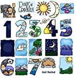 Story Time Felts Days of Creation 23 PRECUT Felt Figure for Bible Felt/Flannel Board Stories Story Set Plus Lesson Guide and Coloring Pages