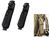 LIVIQILY Tactical Molle Pouch Accessory Backpack EDC Utility Tools Bags for Hunting Accessories（2 Pack Black）