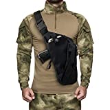 Fanny Pack for Men Concealed Carry Backpack Shoulder Holster Chest Pack Crossbody Bag Portable Backpack Soft Pistol Case