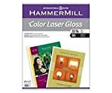 Hammermill Paper, Color Laser Gloss 32lb, 8.5 x 11, Letter, 90 Brightness, 300 Sheets (16311-0) Made in the USA