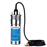 ECO-WORTHY 12V DC Submersible Deep Well Pump, MAX Flow 3.2GPM, Max Head 230ft, Water Pump Powered by Solar or Battery for Well, Livestock Drinking or Tank Filling