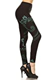 R745-PLUS Green Potion Print Leggings