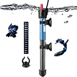 Hitop 50W/100W/300W Adjustable Aquarium Heater, Submersible Glass Water Heater for 5 – 70 Gallon Fish Tank (100W for 10-30 Gallon)