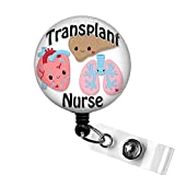 TRANSPLANT NURSE Badge, Cute Retractable Badge Reels, Transplant Unit Gifts, Organ Transplant Badge Holder, Nurse Humor Organ Badge Pulls, Transplant Nurse Day 2021