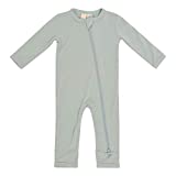 KYTE BABY Soft Bamboo Rayon Rompers, Zipper Closure, 0-24 Months (12-18 Months, Sage)